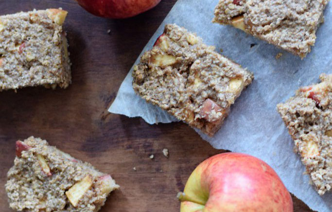 Apple Peanut Butter Squares