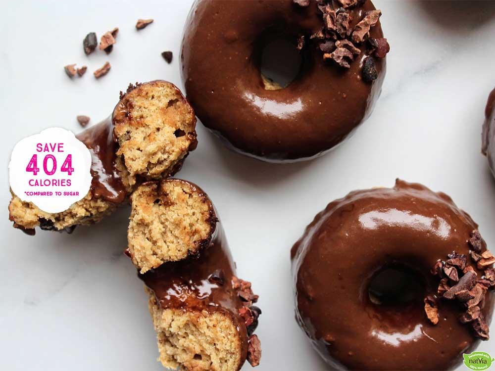 CHOCOLATE GLAZED BANANA DONUTS