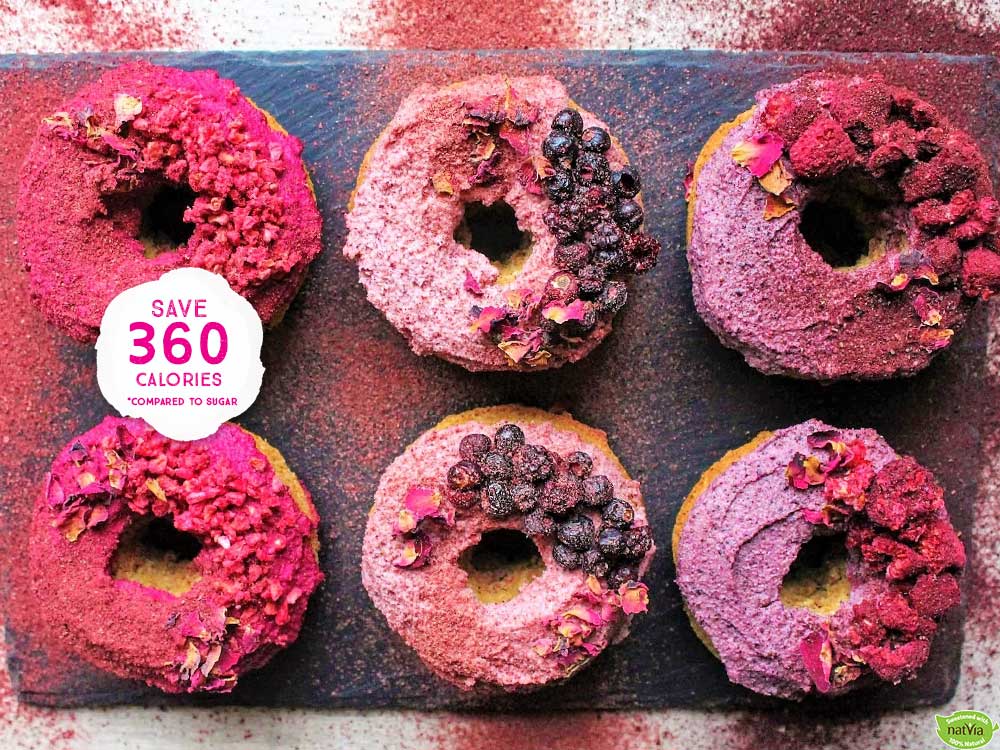 BERRY FROSTED VEGAN DOUGHNUTS Natvia Online Store