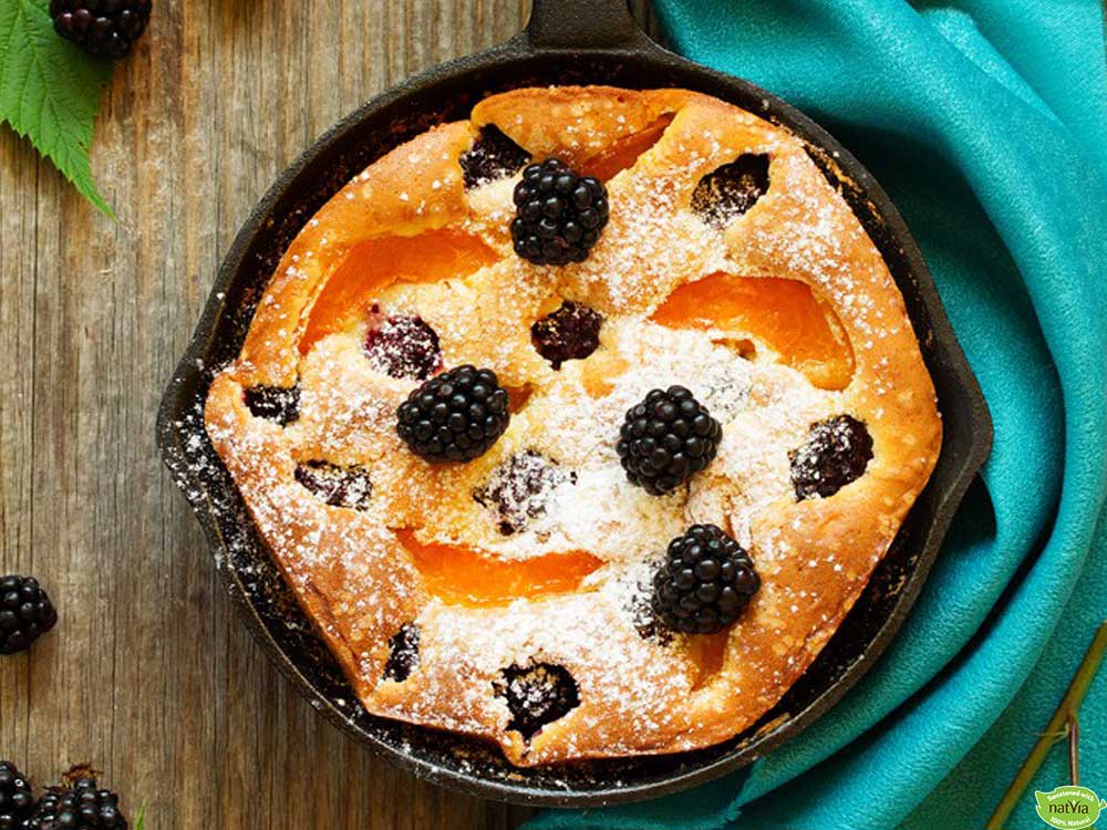 BLACKBERRY PEACH CLAFOUTIS