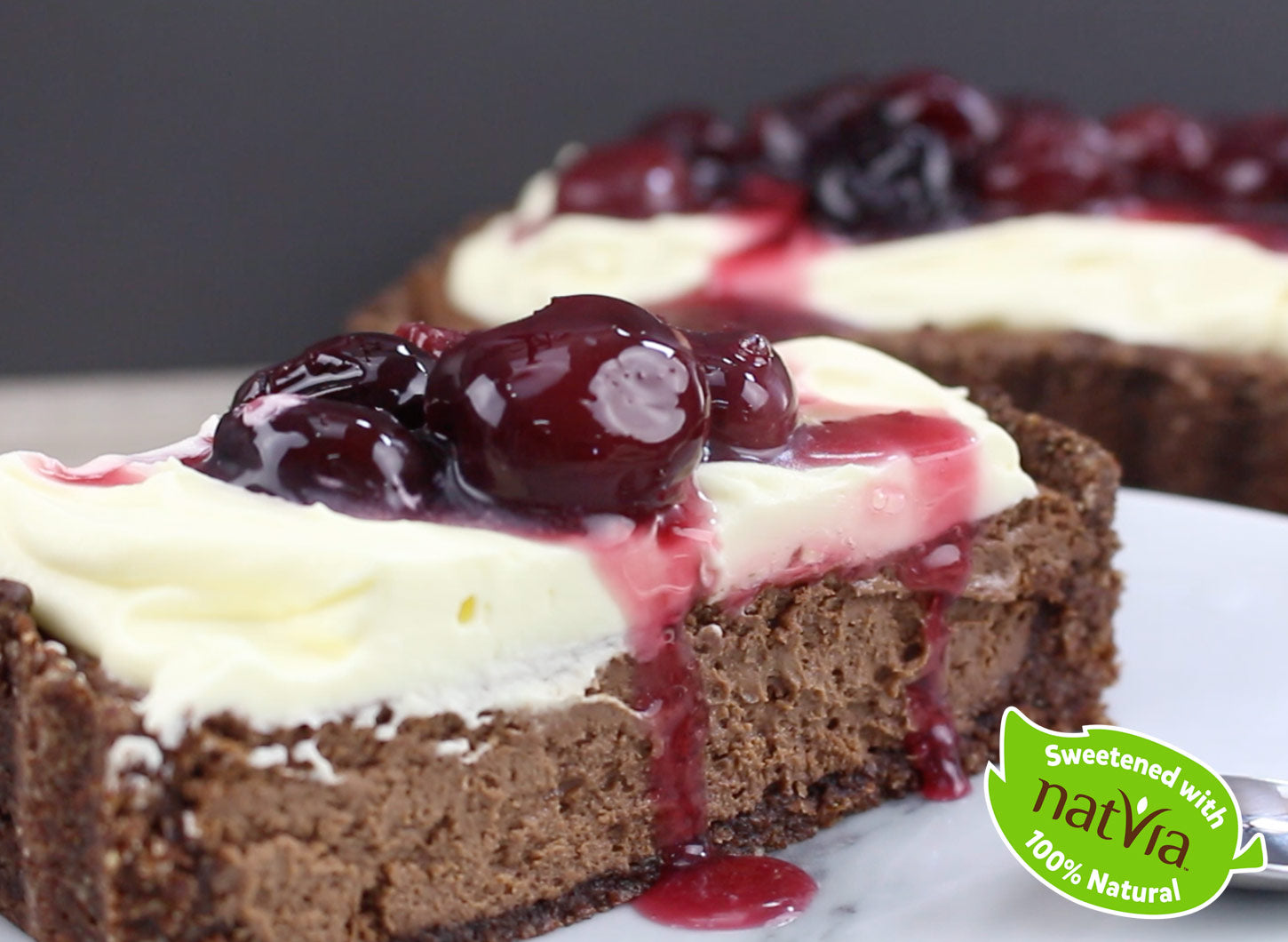 cherry chocolate cheesecake