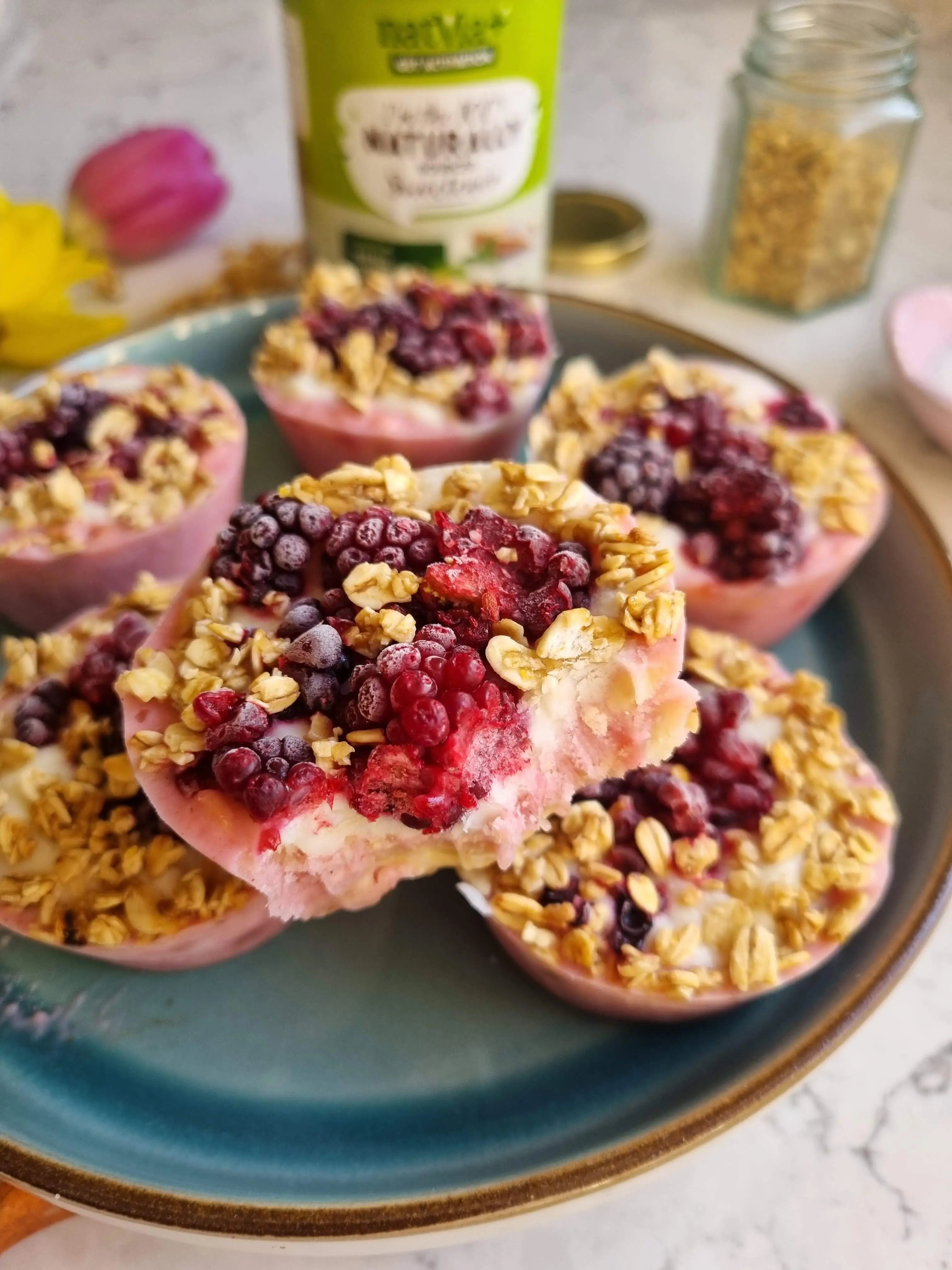 Frozen Berry Yogurt Cups
