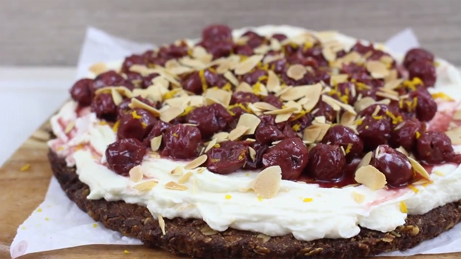 Low Carb Cherry Ricotta Tart