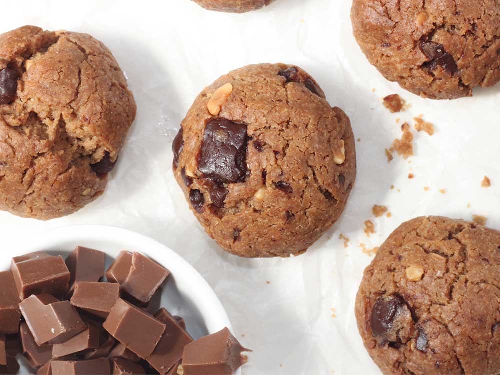 Low Carb Peanut Butter Choc Chip Biscuits