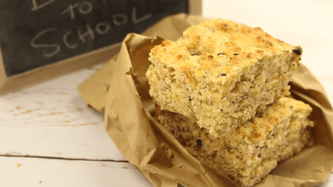 Passionfruit and Chia Slice