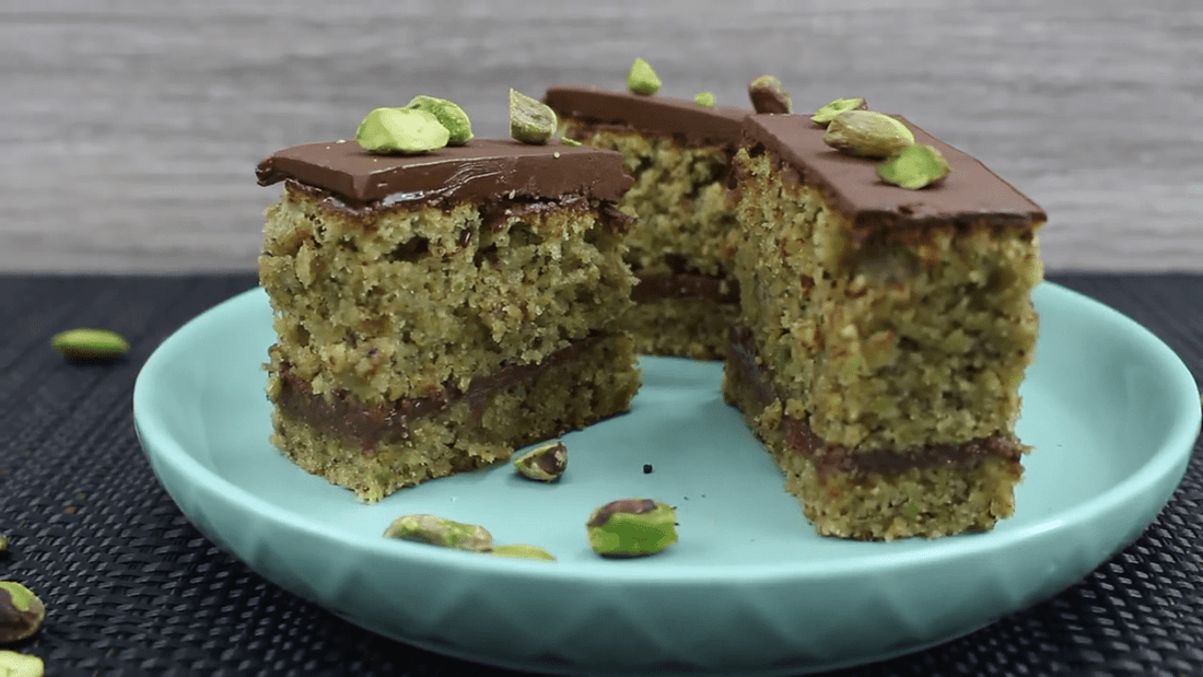 Pistachio Chocolate Slice