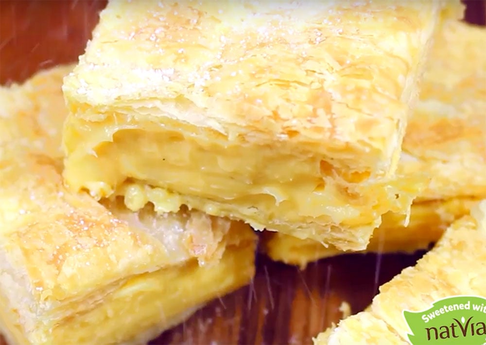 Homemade Low Sugar Vanilla Slice