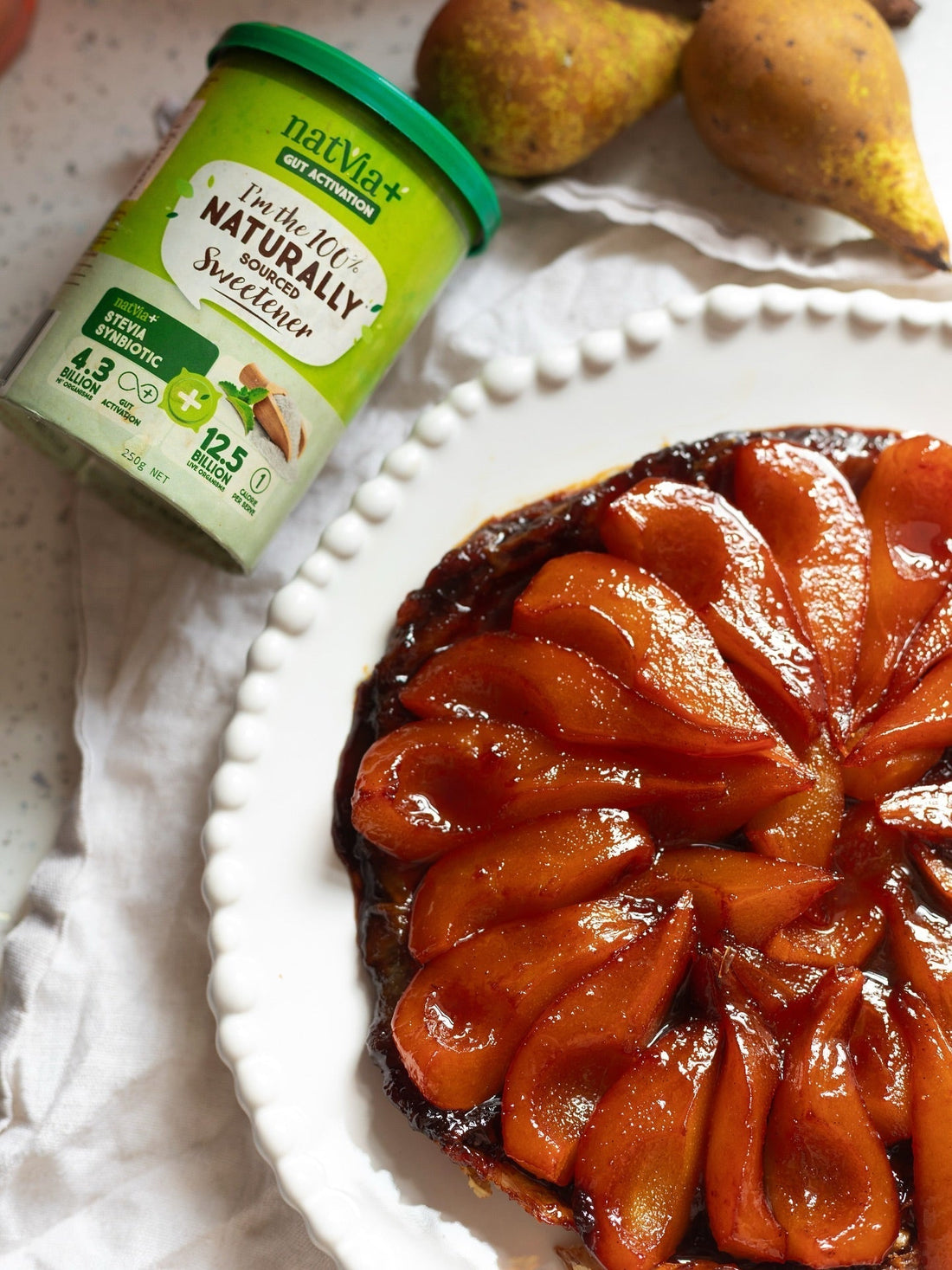 Pear & Miso Caramel Tarte Tatin