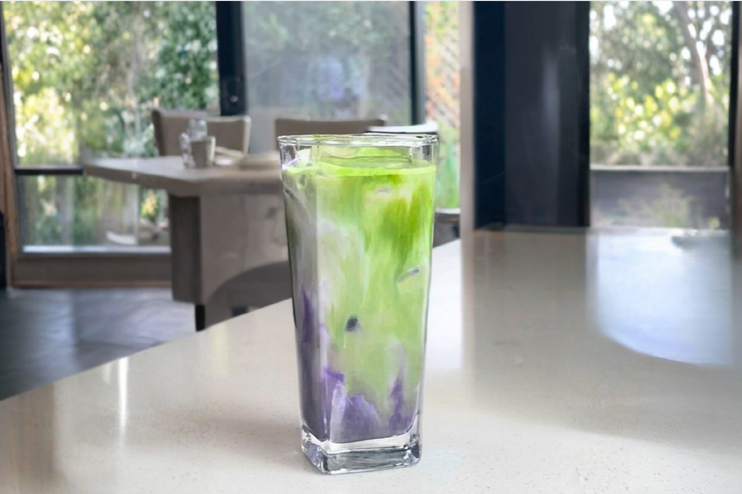 Ube Matcha Latte