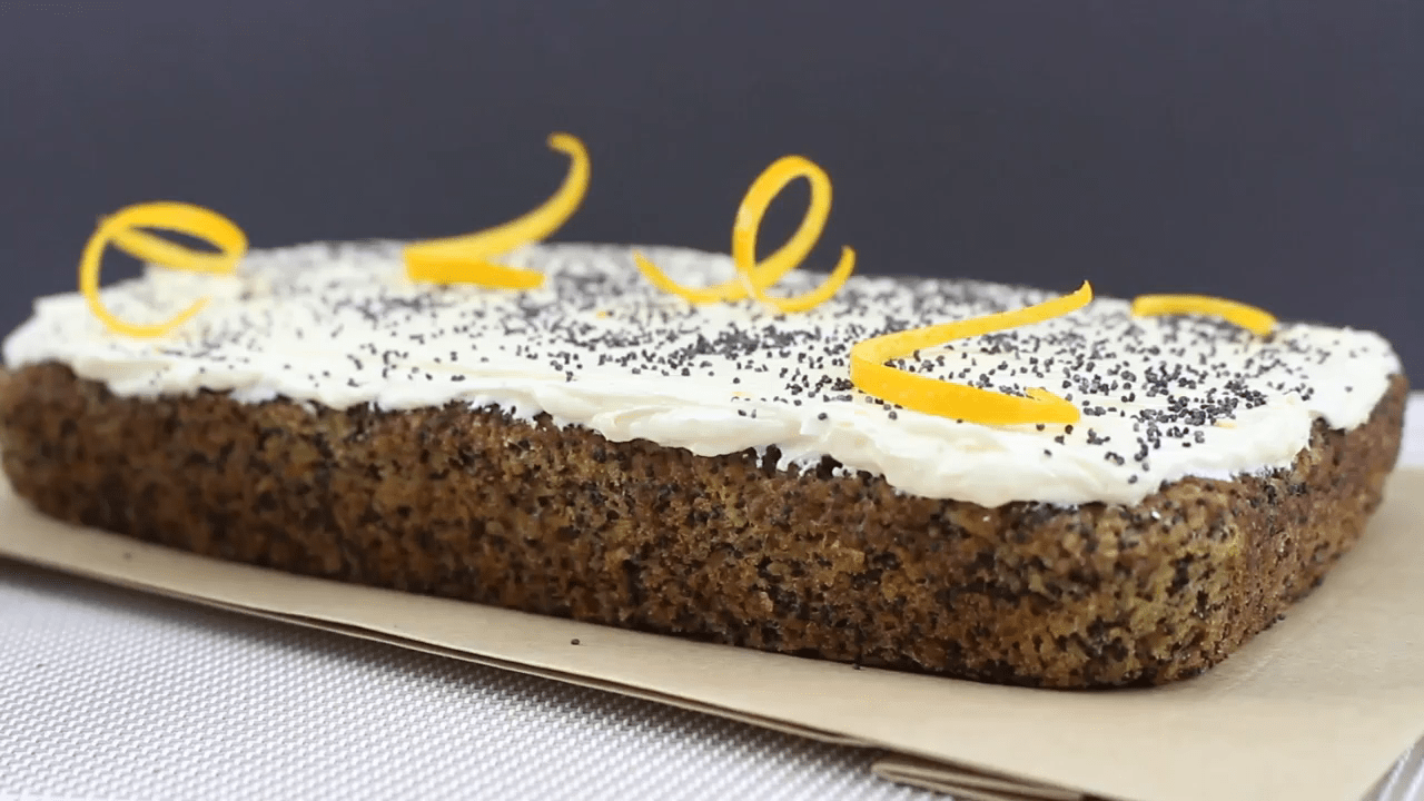 Vegan Orange Poppy Seed Cake
