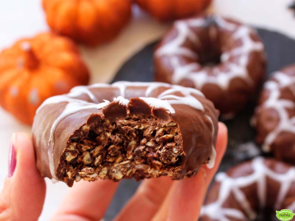 HALLOWEEN  SPIDER CHOCOLATE DONUTS