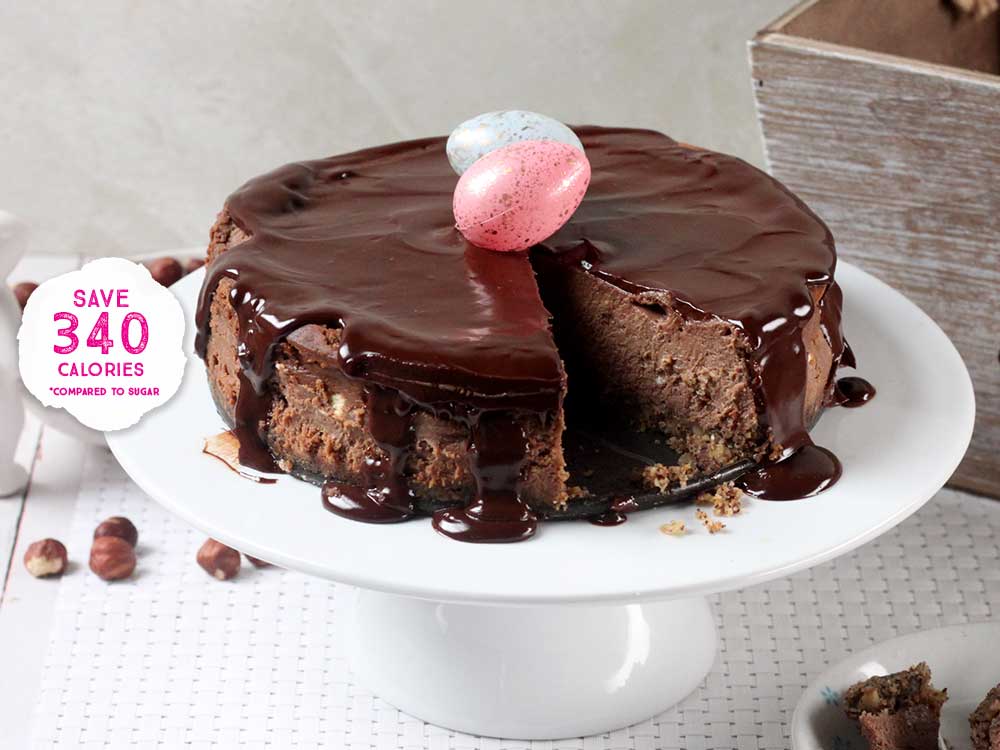 Chocolate Hazelnut Baked Cheesecake