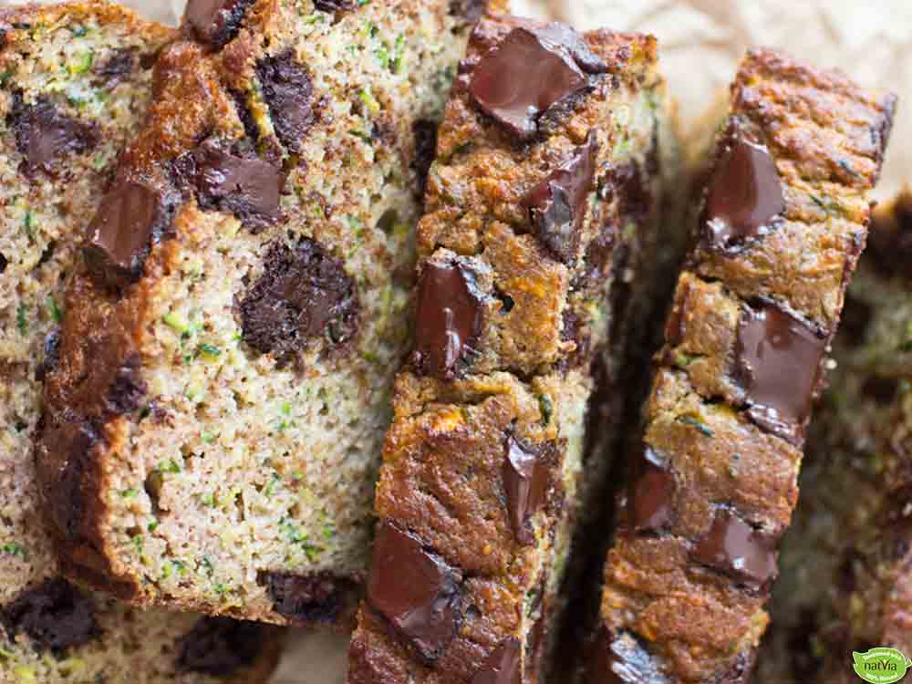 Grain Free, Dairy Free, Paleo Chocolate Chunk Zucchini Bread