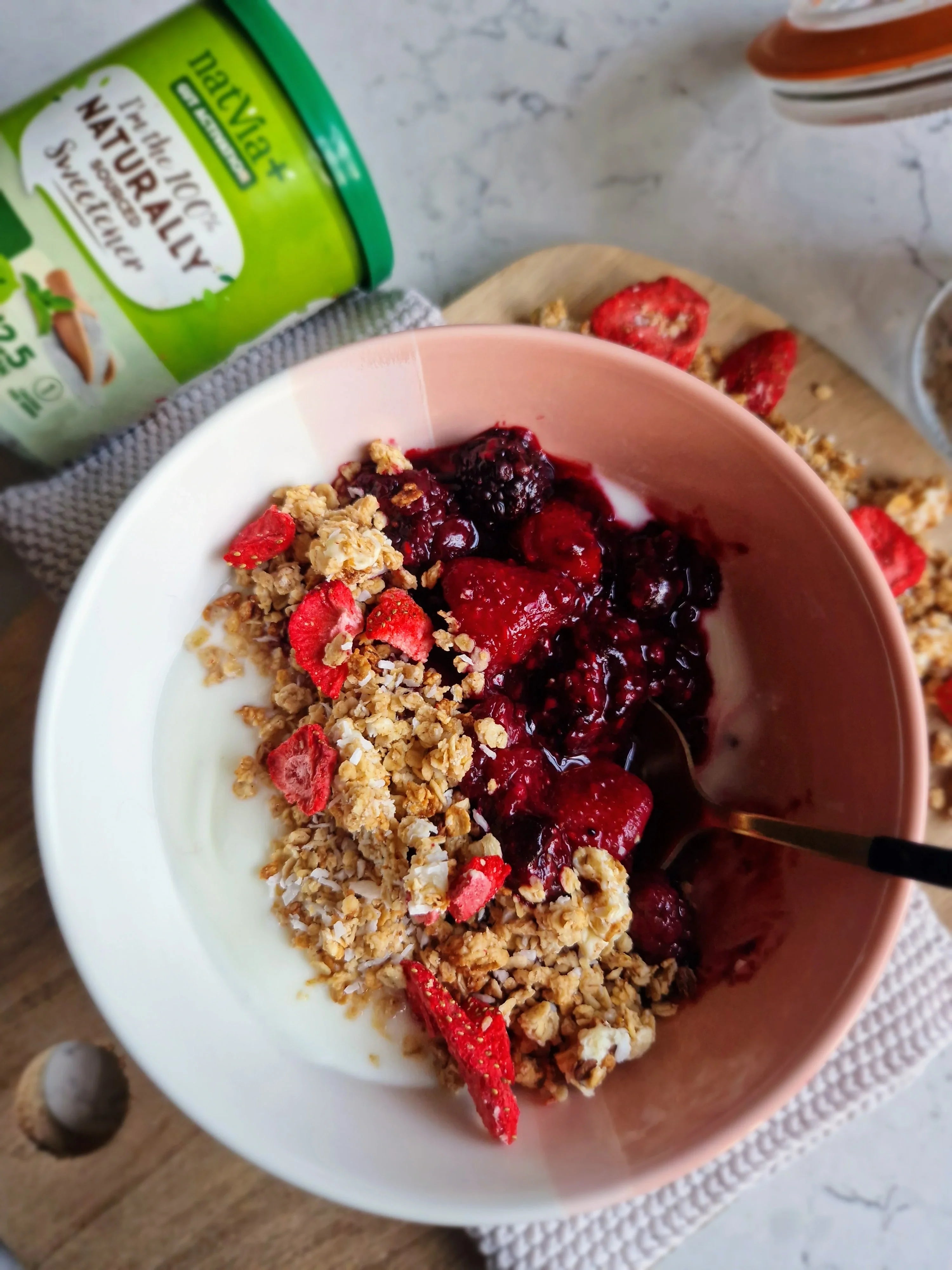 White Chocolate, Strawberry & Coconut Granola