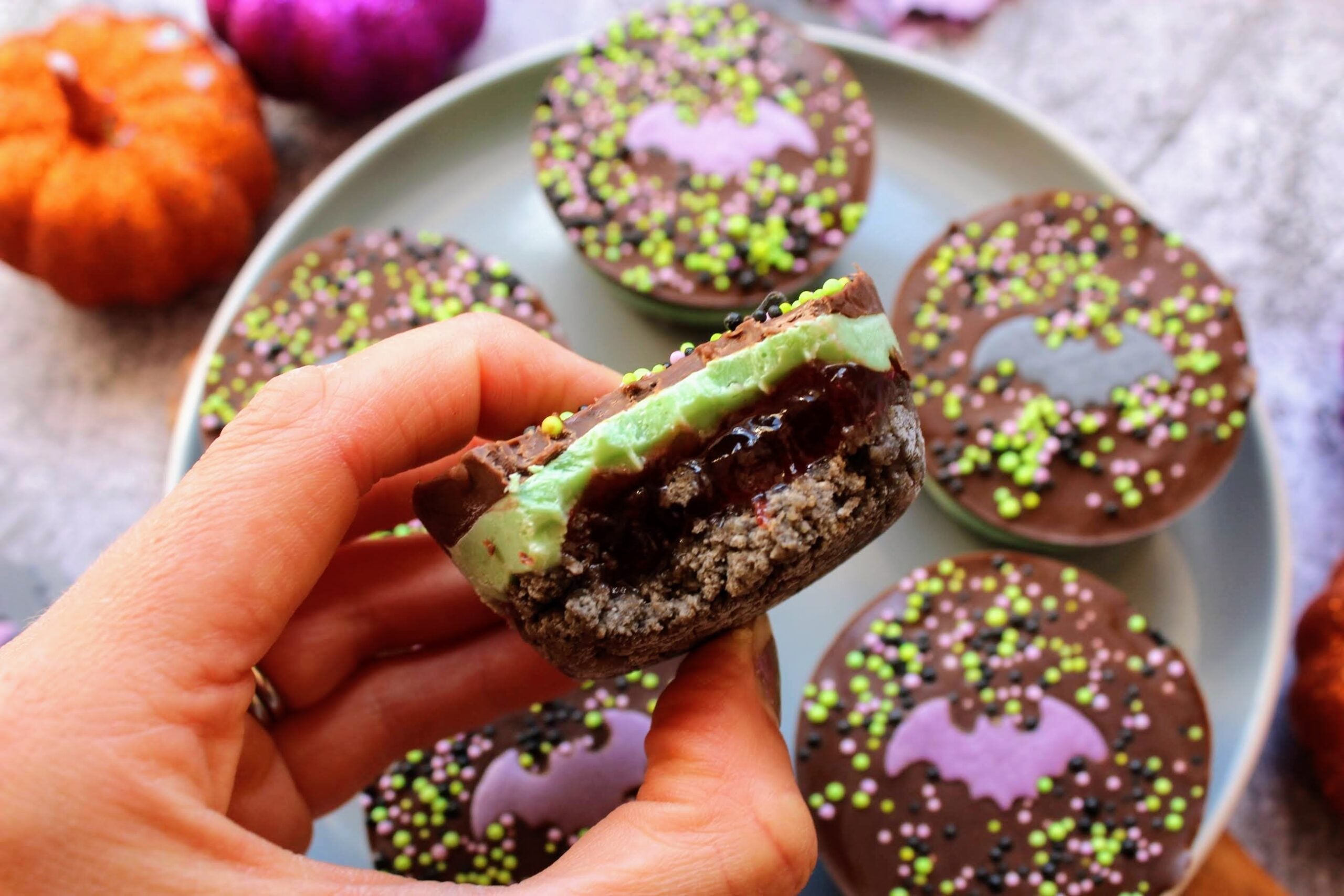 Ghoulish Choc Mint Cups