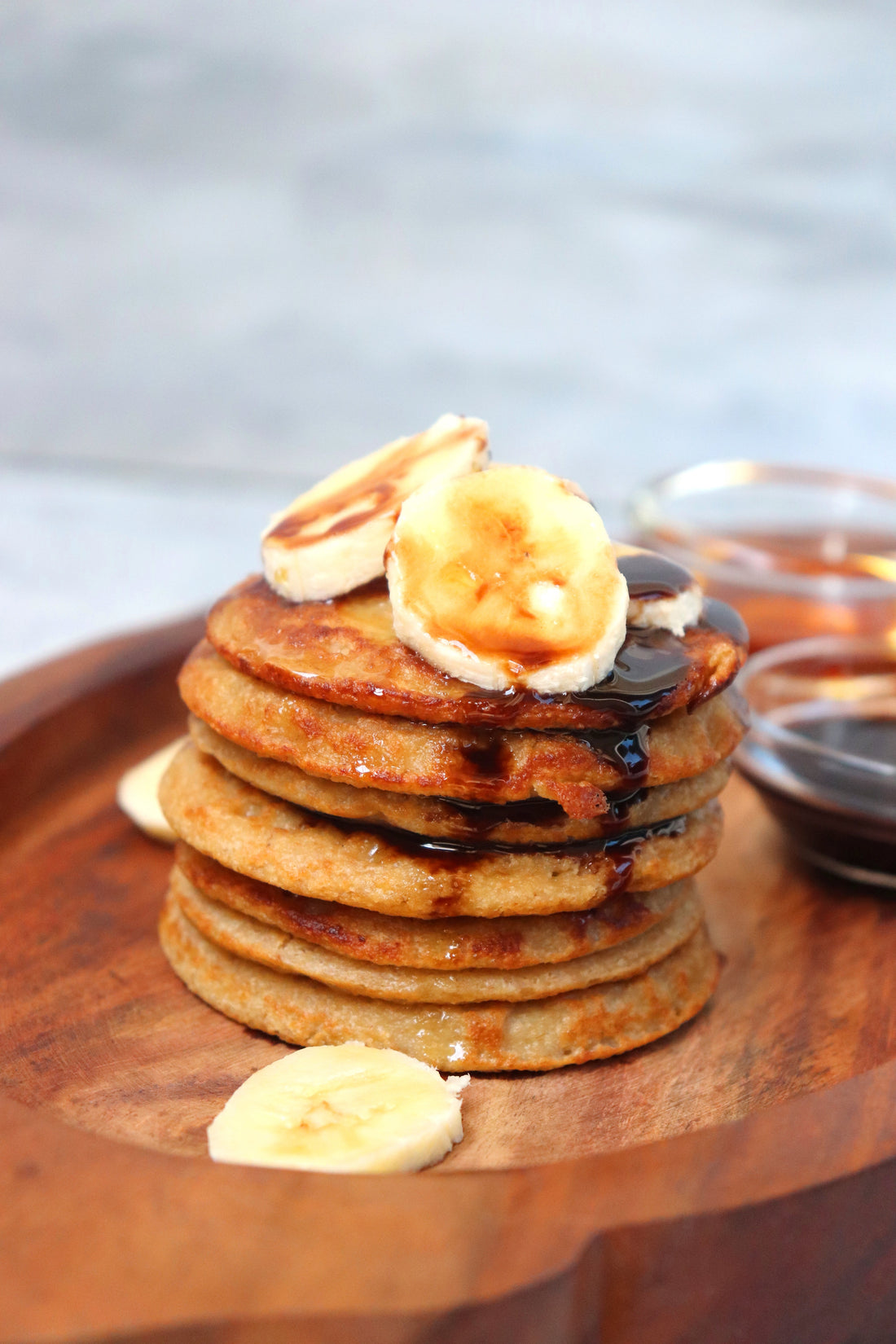 Fluffy Oat Banana Pancakes