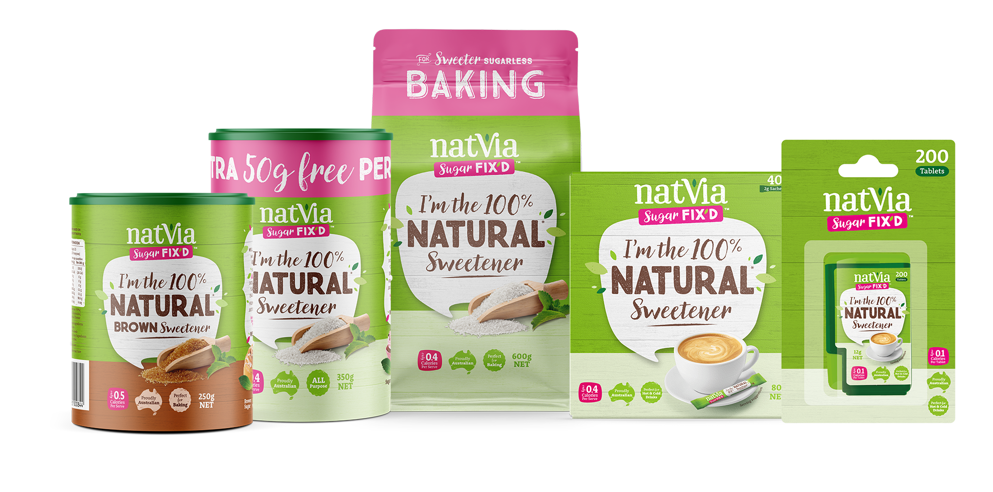 Natvia Sweetener range