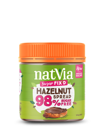 Natvia Hazelnut Spread 350g Front Face