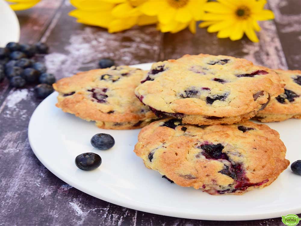 VEGAN BLUEBERRY MUFFIN TOP COOKIES