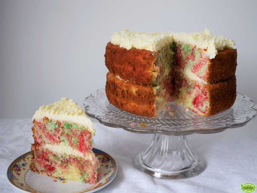 GLUTEN-FREE RAINBOW CAKE