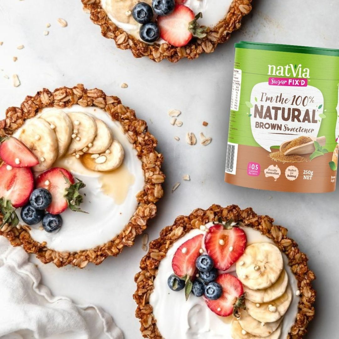 HEALTHY OAT TARTS WITH YOGHURT