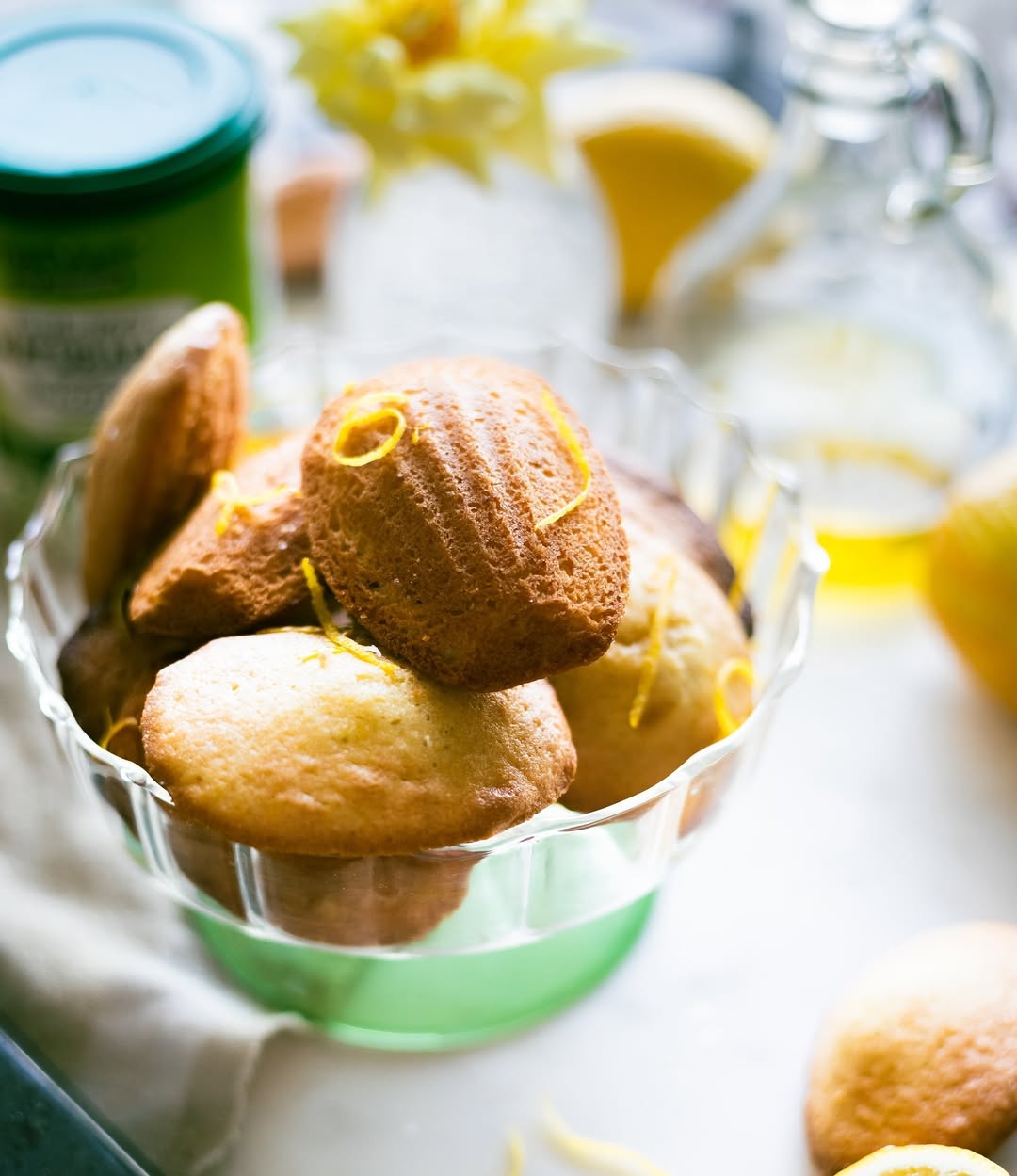 Madeleines Biscuits with Lemon