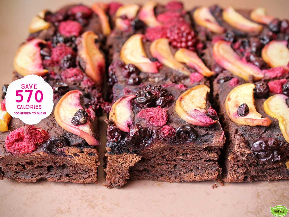 Apple & Berry Brownies