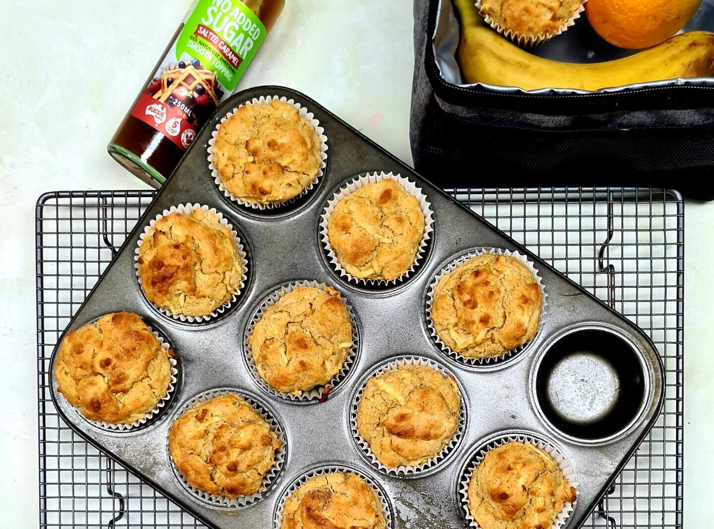 Apple and Salted Caramel Muffins