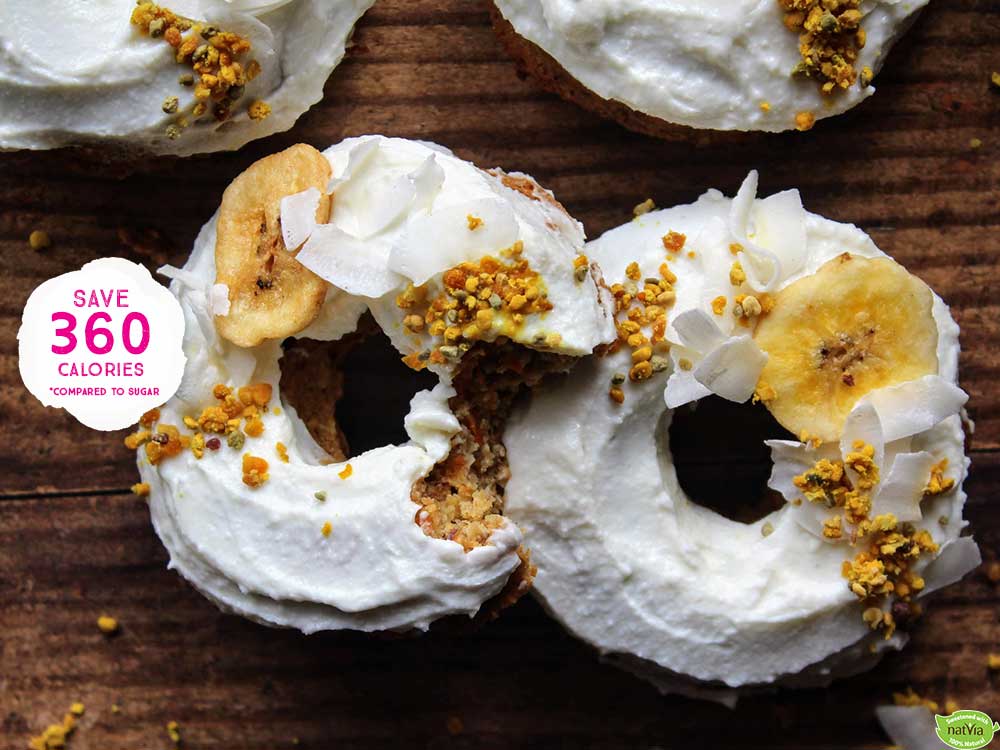 BANANA, CARROT & CARDAMOM DONUTS