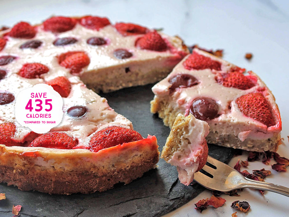 BAKED BERRY OAT CHEESECAKE