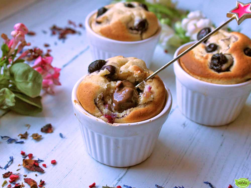 Blueberry-&-Chocolate-Puddings
