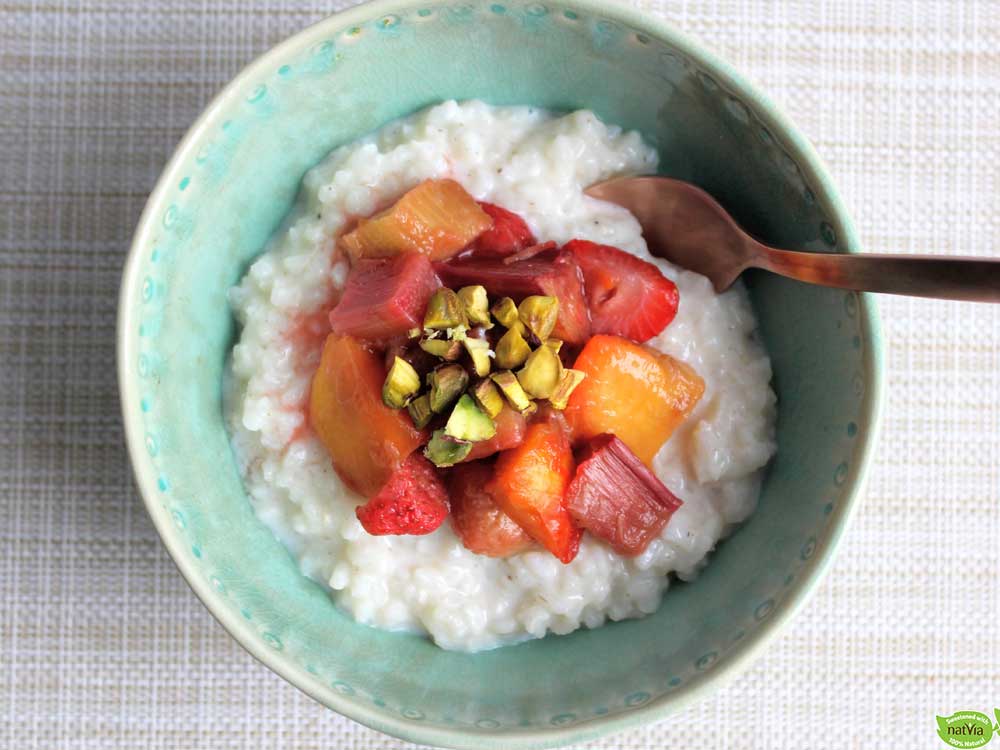 COCONUT AND VANILLA RICE PUDDING