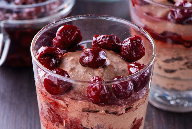 Chocolate Cherry Mousse