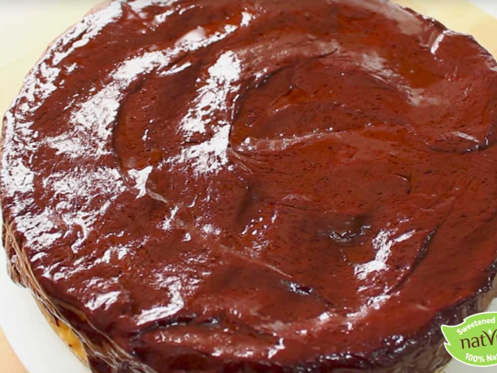 DOUBLE CHOCOLATE SUGAR FREE CHEESECAKE