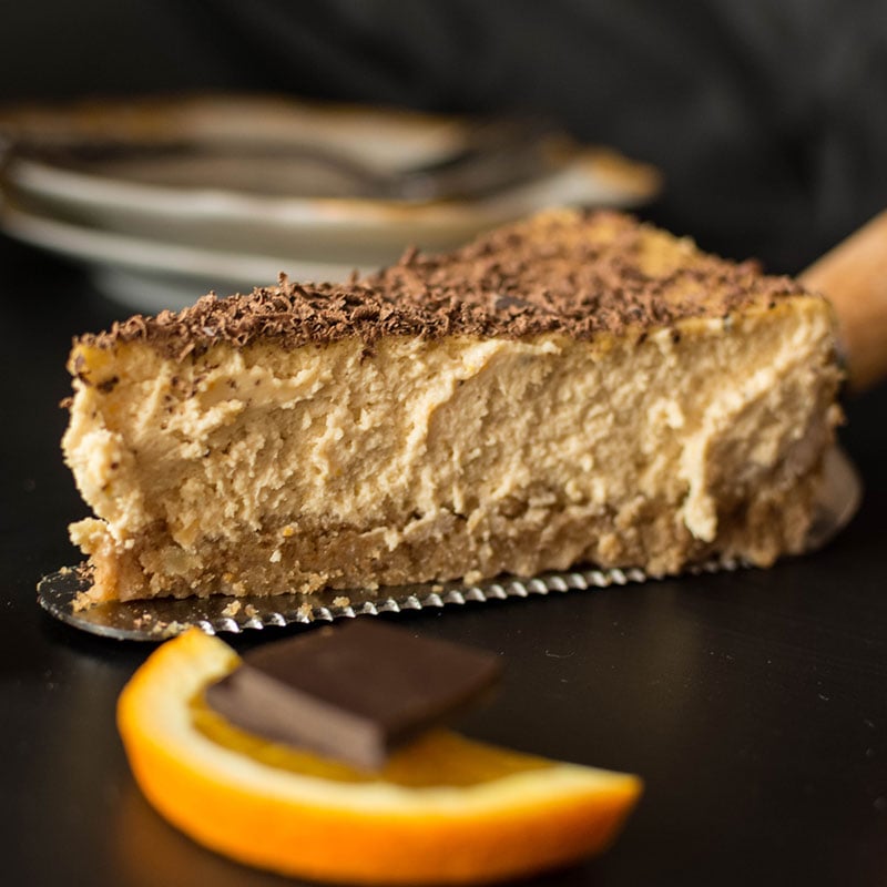 Sugar-Free Orange and Chocolate Cheesecake