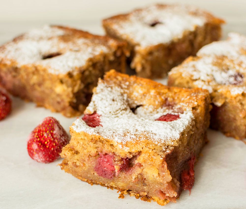 Vegan Moist Strawberry and Coconut Cake