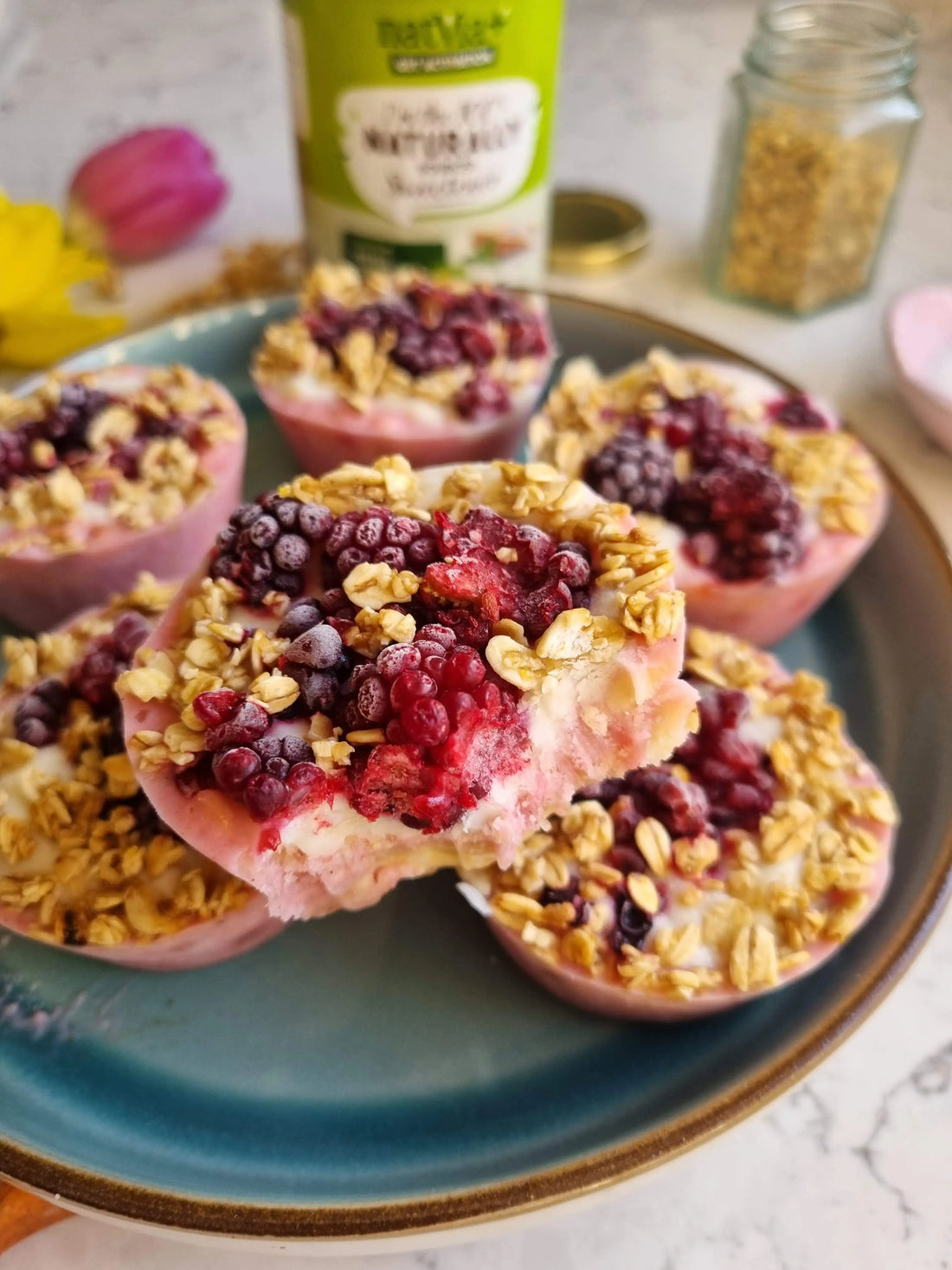 Frozen Berry Yogurt Cups