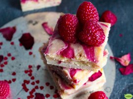 Gluten-Free White Chocolate and Raspberry Brownies