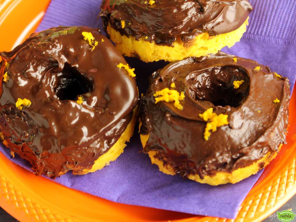 Halloween Pumpkin Doughnuts