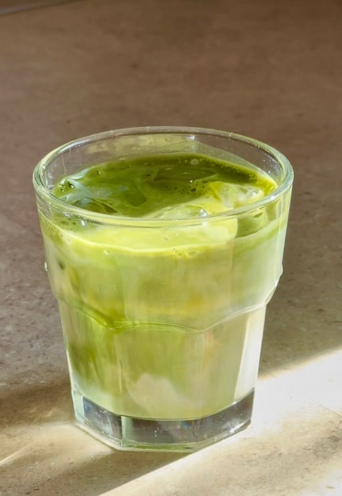 Iced Earl Grey Matcha Latte