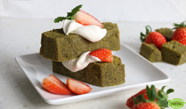 Strawberry Matcha Pound Cake Shortcake