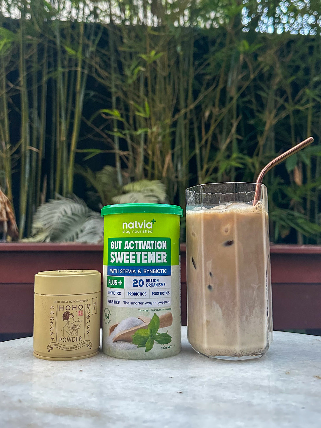 Iced Hojicha Latte