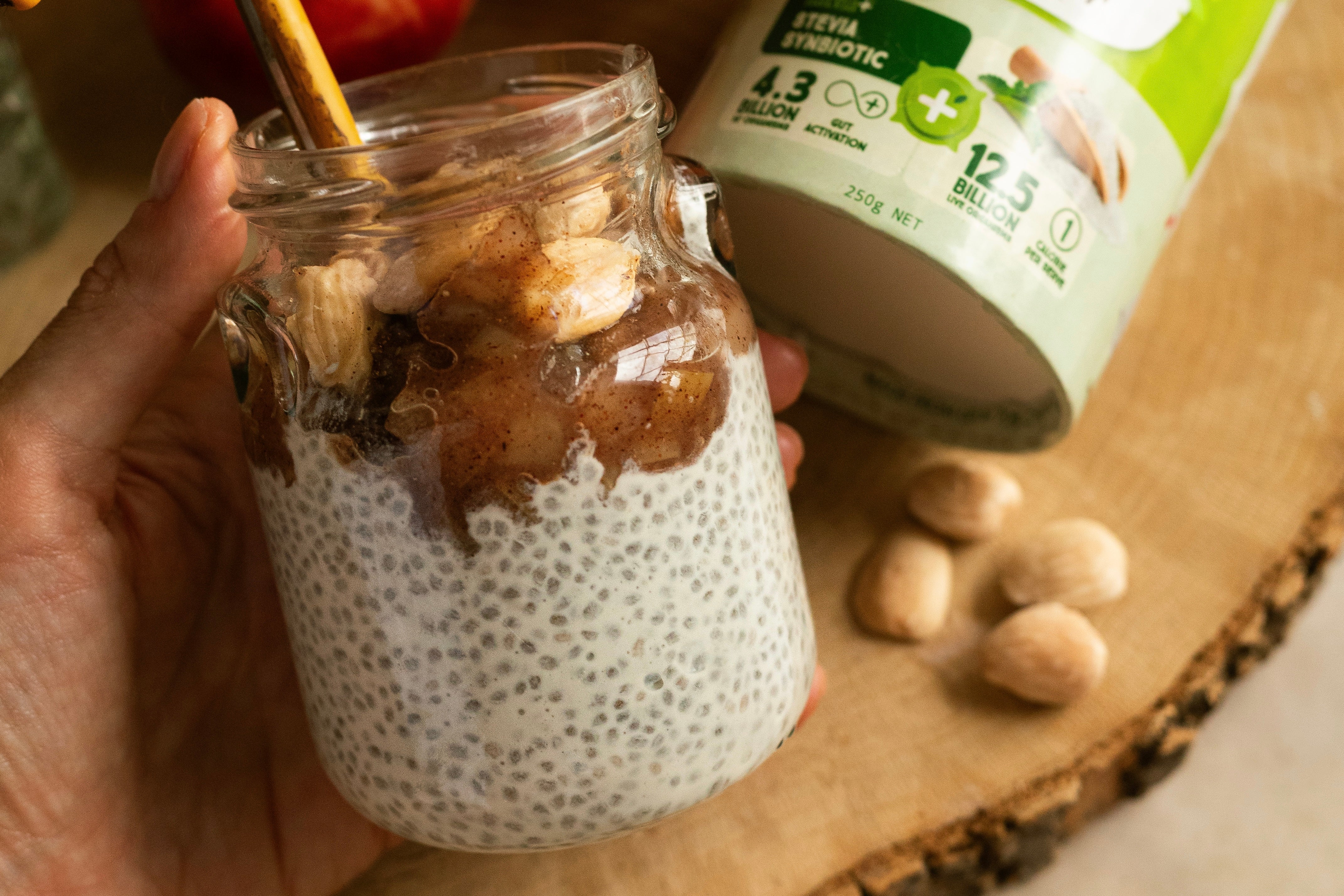 Cinnamon Apples Chia Seed Pudding Recipe