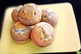 Meyer Lemon Poppy Muffins