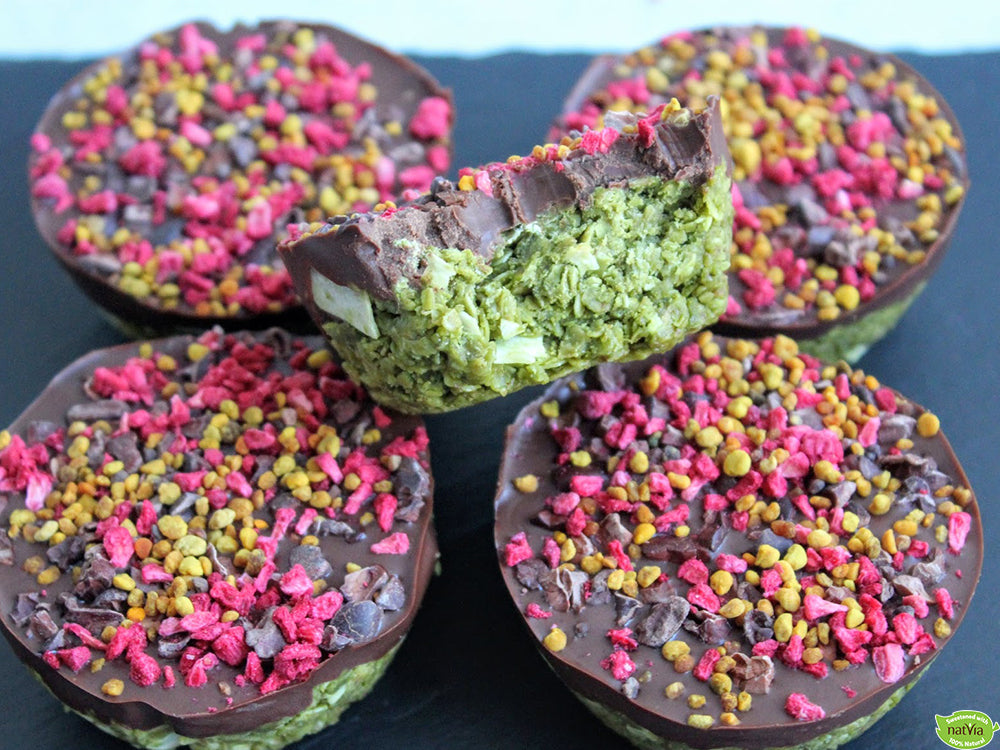 MATCHA COCONUT & RAW CHOCOLATE BITES