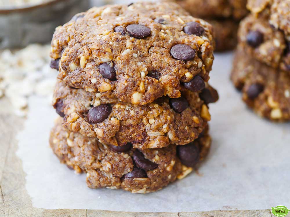PEANUT BUTTER OAT CHOCOLATE CHIP COOKIES