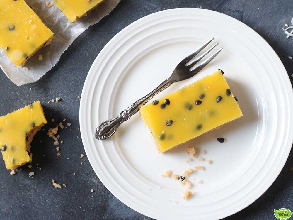 Low Carb Passionfruit Bars