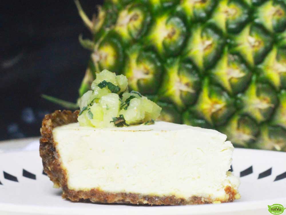 Vegan Pina Colada Cheesecake