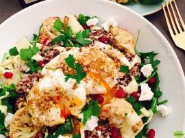 Roast Cauliflower and Dukkah Egg Salad