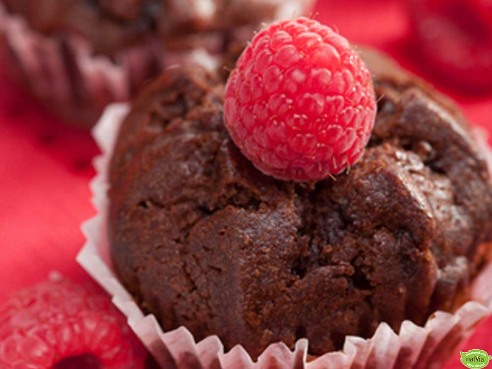 SUGAR FREE CHOCOLATE AND RASPBERRY MUFFINS